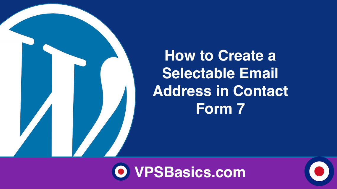 How to Create a Selectable Email Address in Contact Form 7