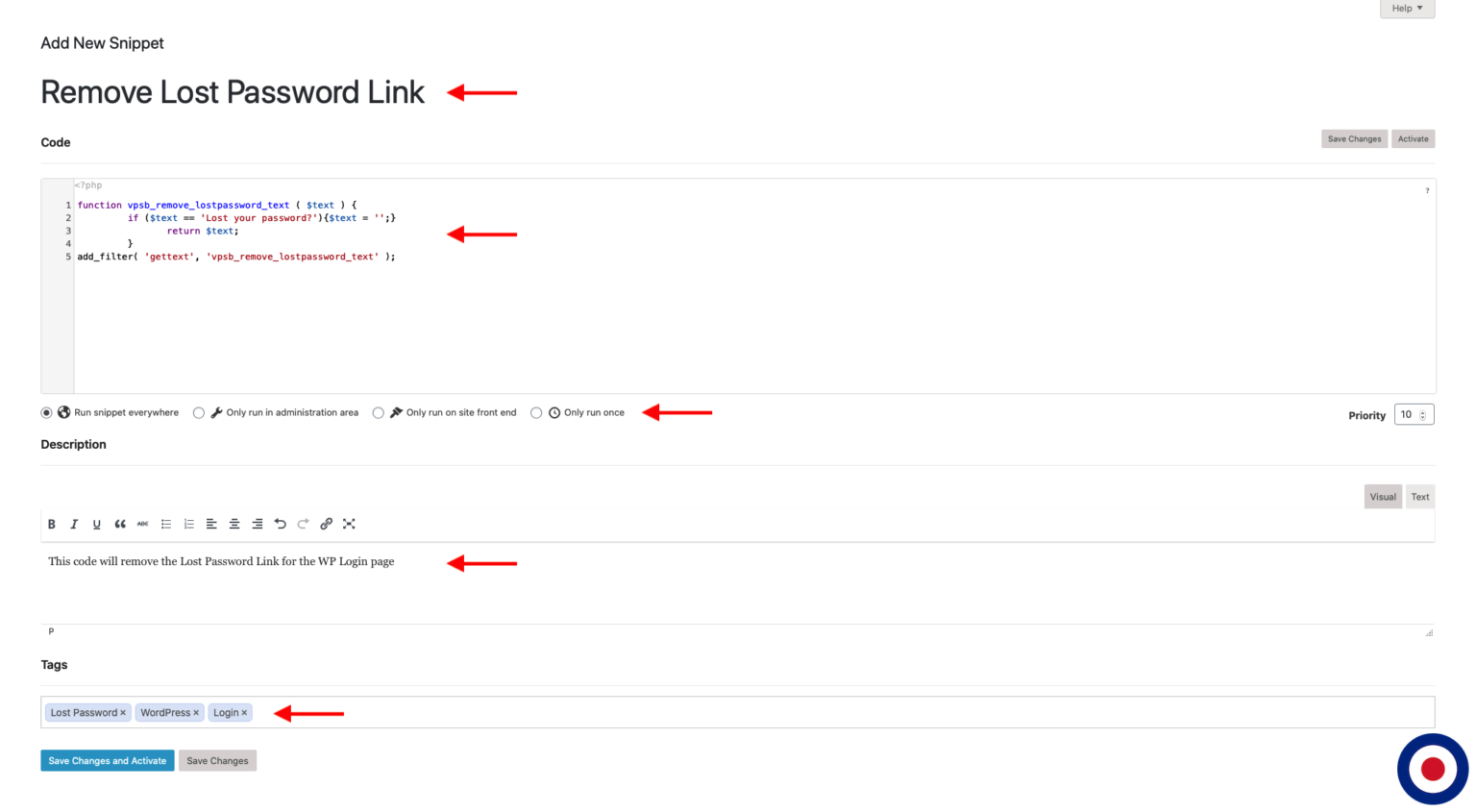 How to Add Custom Code Snippets to WordPress using the Code Snippets ...