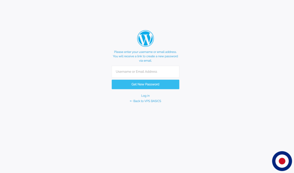 Disable Password Link - WordPress