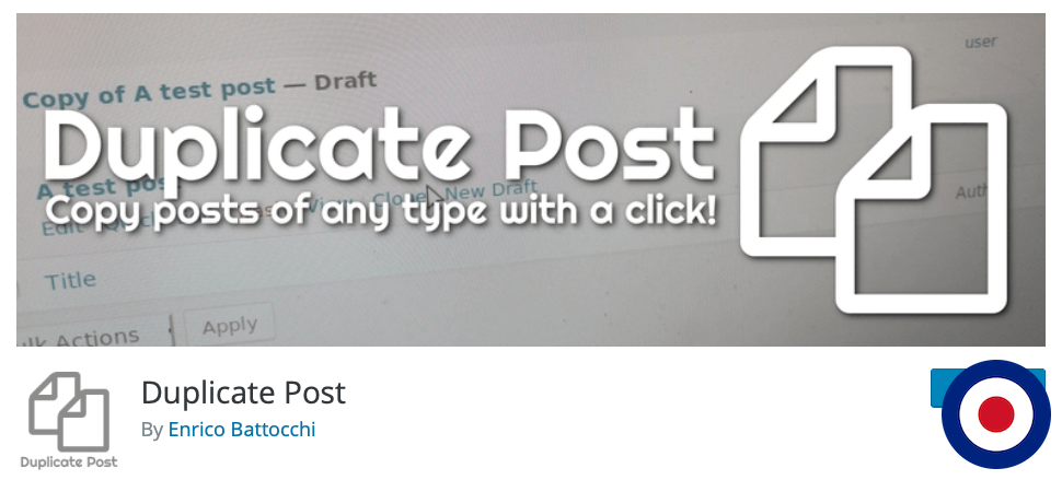 Duplicate Post Plugin