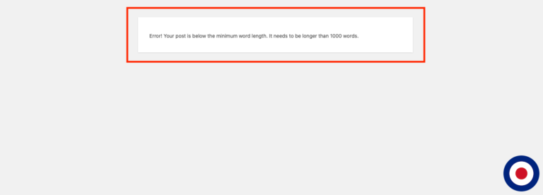 How to Set Minimum Word Count for Posts in WordPress | VPSBasics