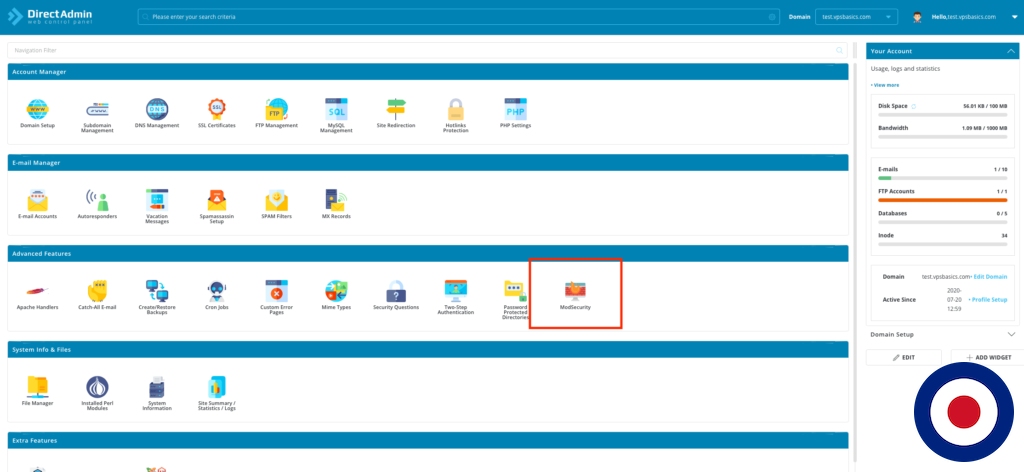 How to Enable, Manage and Disable ModSecurity Rules with DirectAdmin