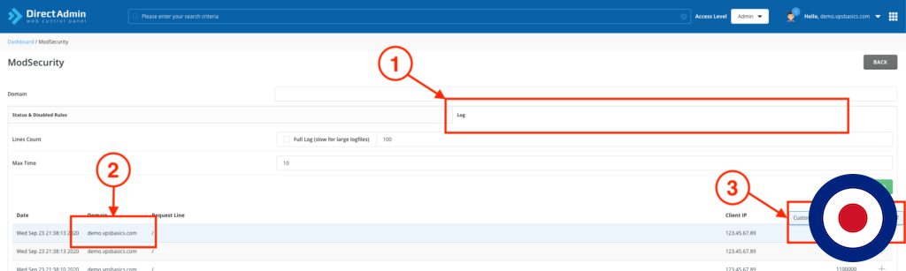 How to Block Bad Bots using ModSecurity with DirectAdmin